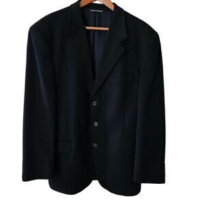 Vintage Loro Piana Men's 100% Cashmere Blazer Size 42L Black 3-Button